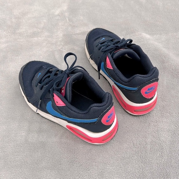 Nike AirMax Navy Pink Shoes 1Y - Picture 9 of 10